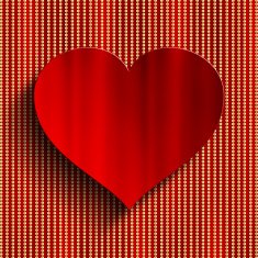 Valentine's Day background - red heart
