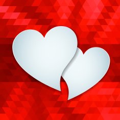 Valentines day or wedding card witn heart N4