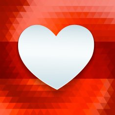 Valentines day or wedding card witn heart N5