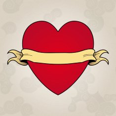 Heart tattoo Place to insert your text