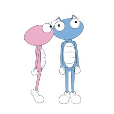 kissing cartoon martians N2