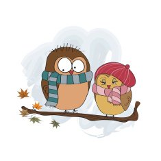 Love birds on the branch N5