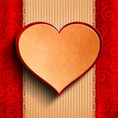 Valentine's Day - template of a greeting card