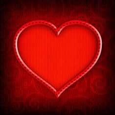 Valentine's Day - Template greeting card