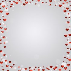 Glitter Red Hearts