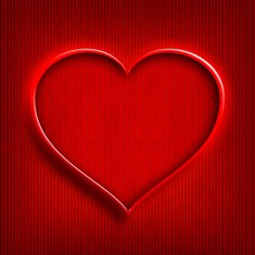 Valentines Day background - red heart