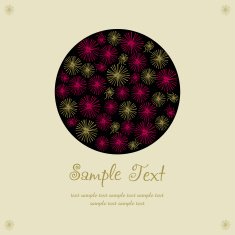 Decorative background with circle elements and sample text N2