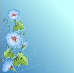 Stylish floral background Design of vector flowers N2