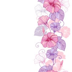 Stylish abstract floral background Design of vector flowers