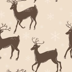 vector deer pattern