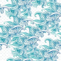 Seamless vintage background baroque pattern N2