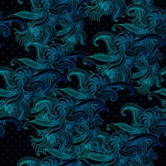 Seamless vintage background baroque pattern N4