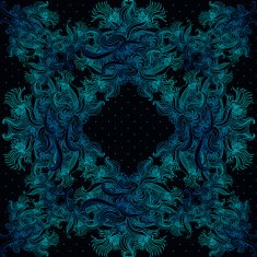 Seamless vintage background baroque pattern N5