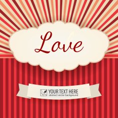 Greeting card vector vintage