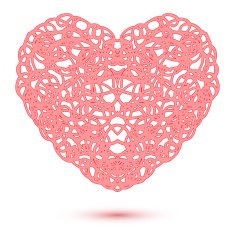 Abstract Openwork Heart