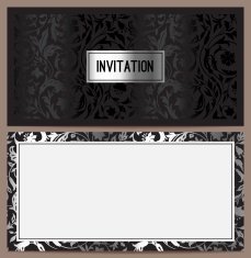 Horizontal luxury invitation N3