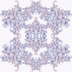 Seamless vintage background baroque pattern N6