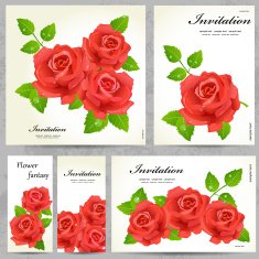 Set of floral cards for your design N8