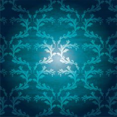 Seamless blue floral background