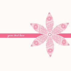 Floral Greeting Card N90