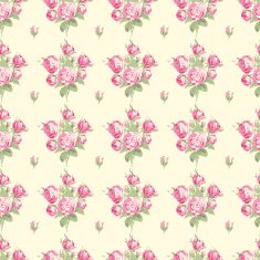 Seamless vintage pattern with bouquets of roses