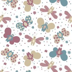 Seamless color pattern butterflies