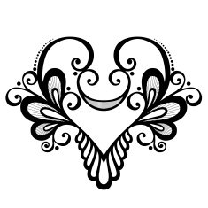 Vector Deco Abstract Heart N3