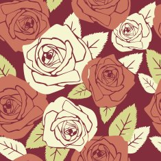 Valentine seamless pattern with rose N3