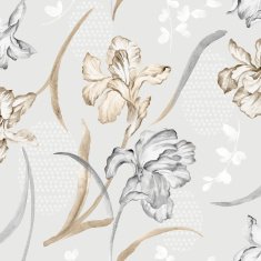 Vivid repeating floral N25