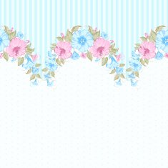Pink flower seamless pattern N2