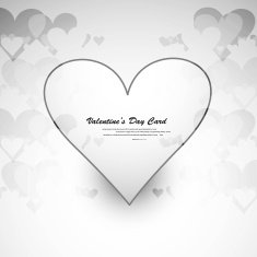Celebration valentines day hearts card vector