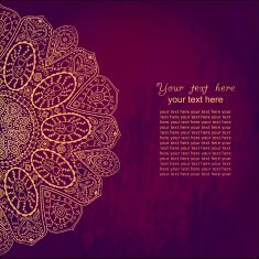 Vintage invitation card on grunge background N5