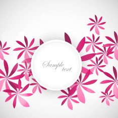 Stylish flower colorful greeting card vector design illustrations