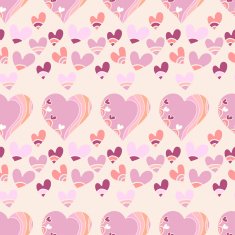 Seamless pattern with hearts N94
