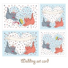 Wedding set cards