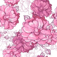 Beautiful Seamless Rose Background N15