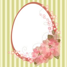 Easter egg with floral elements N17
