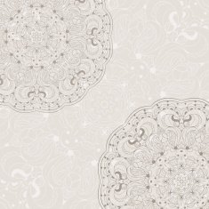 Beautiful arabesque lace pattern background vector N2