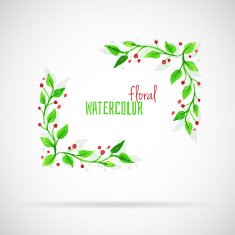 Watercolor florals