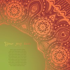 Vintage invitation card on grunge background N7