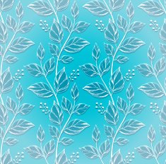 Seamless pattern with decorative leaves