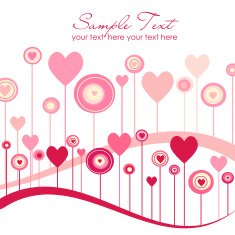 Cute vector valentine background