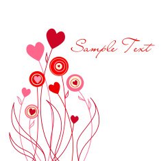 Hearts Background Vector N6