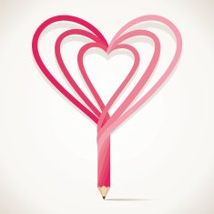 creative valentine pencil