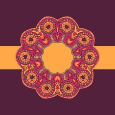 scrapbook-style retro background or greeting card with stained paper label