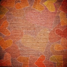 scattered colorful hearts on canvas N3