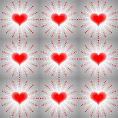 Seamless background with hearts N17