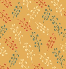 Floral autumn abstract pattern