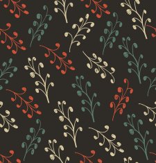 Decorative floral abstract pattern