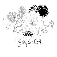 Flower doodle N494